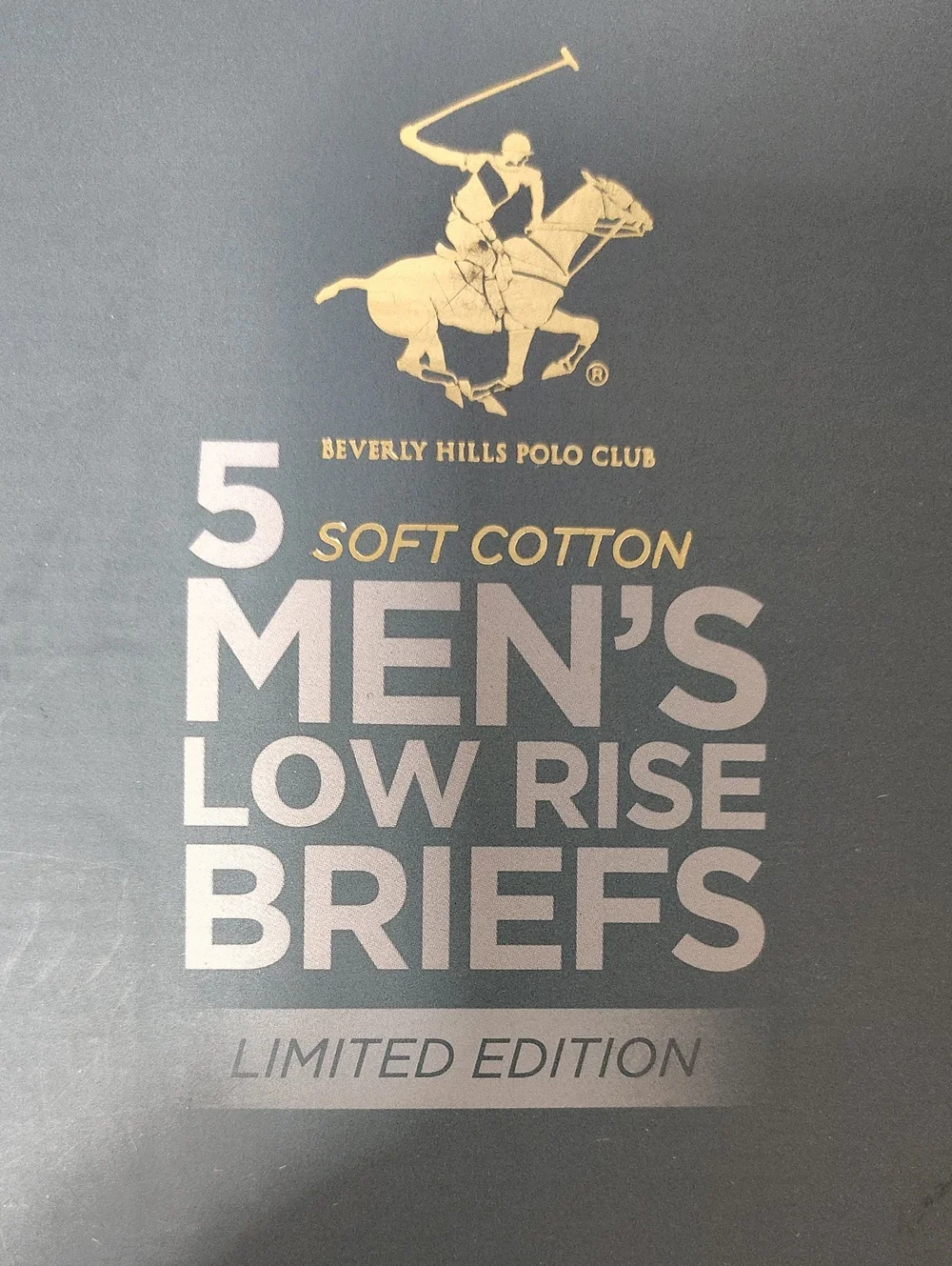 Beverly Hills Polo Club Men's Low Rise Briefs - 5 Pack - Size L